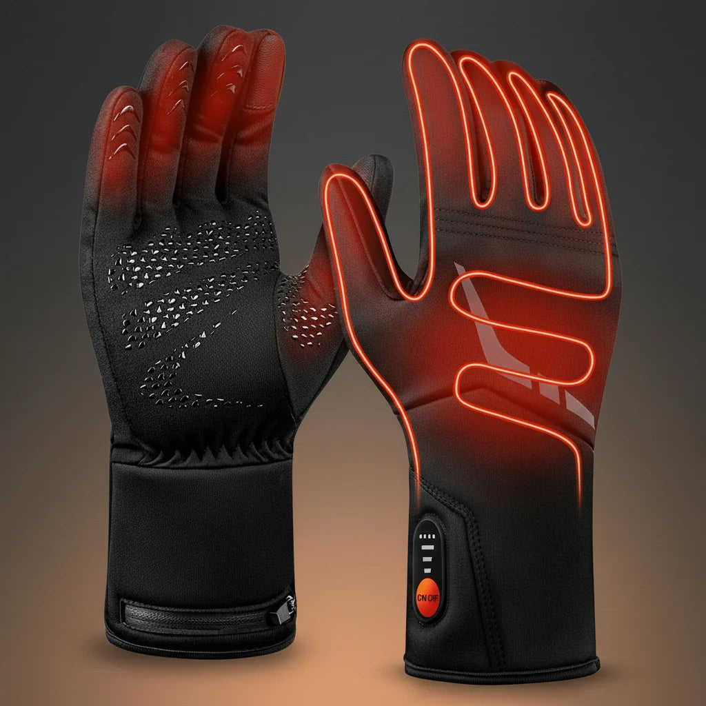 Battery Heated Winter Gloves | Waterproof Touchscreen Rechargeable Gloves For Extreme Cold