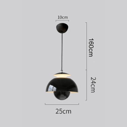 Scandinavian Modern LED Pendant Light | Timeless Nordic Ceiling Lamp In Four Bold Finishes