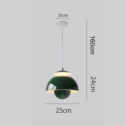 Scandinavian Modern LED Pendant Light | Timeless Nordic Ceiling Lamp In Four Bold Finishes