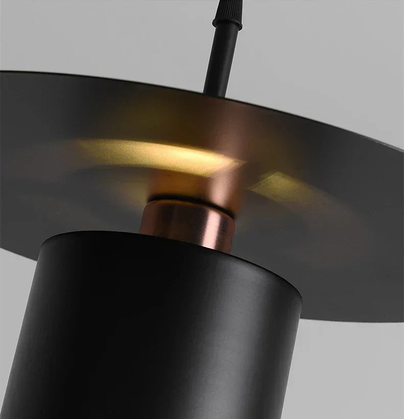 Modern Minimalist Pendant Light | Ceiling Lamp In Black or White, In 20 or 30 Centimetre Sizes