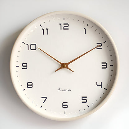 Nordic Wall Clock | Minimalist Wood Frame Silent Quartz Clock For Living Rooms and Kitchens