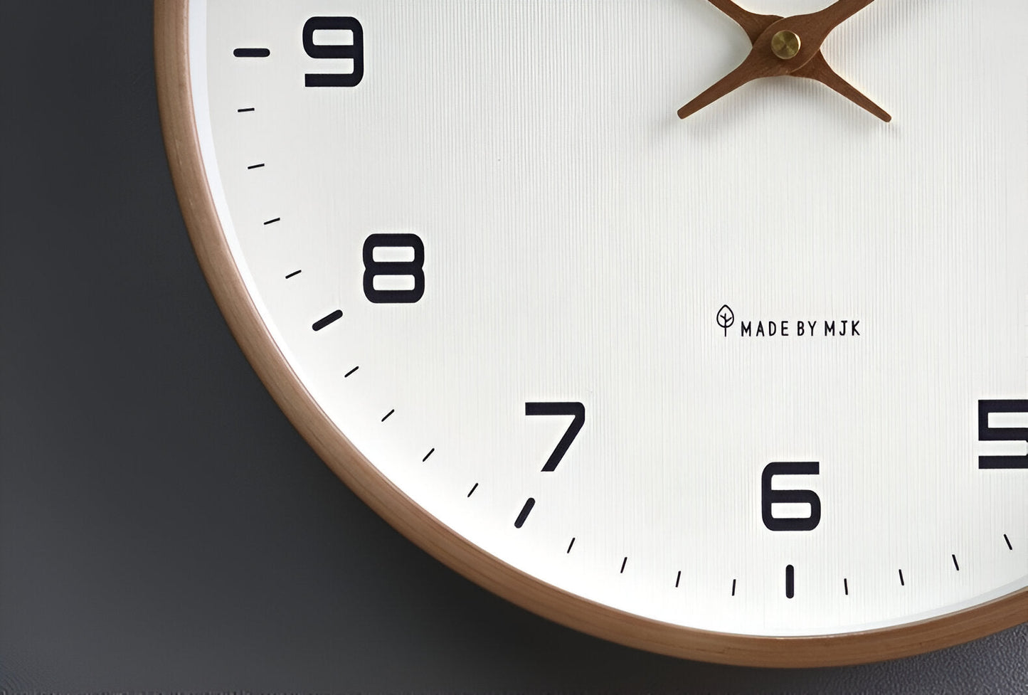 Nordic Wall Clock | Minimalist Wood Frame Silent Quartz Clock For Living Rooms and Kitchens
