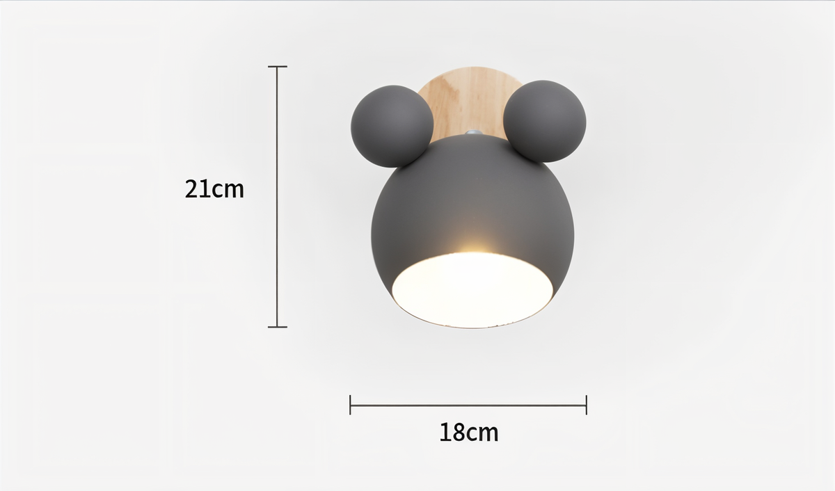 Pipkin Wall Lamp | Playful Modern Aluminium and Wood Sconce With A Pivoting LED Light Head