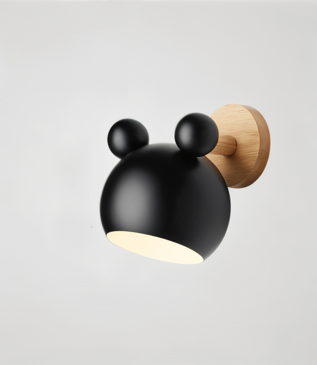 Pipkin Wall Lamp | Playful Modern Aluminium and Wood Sconce With A Pivoting LED Light Head