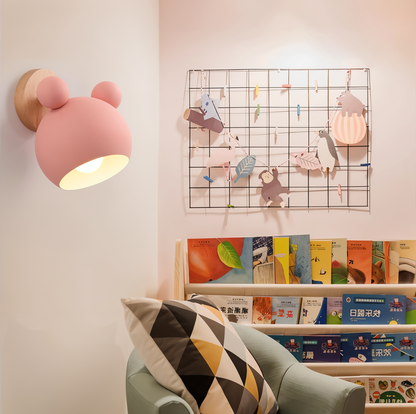 Pipkin Wall Lamp | Playful Modern Aluminium and Wood Sconce With A Pivoting LED Light Head
