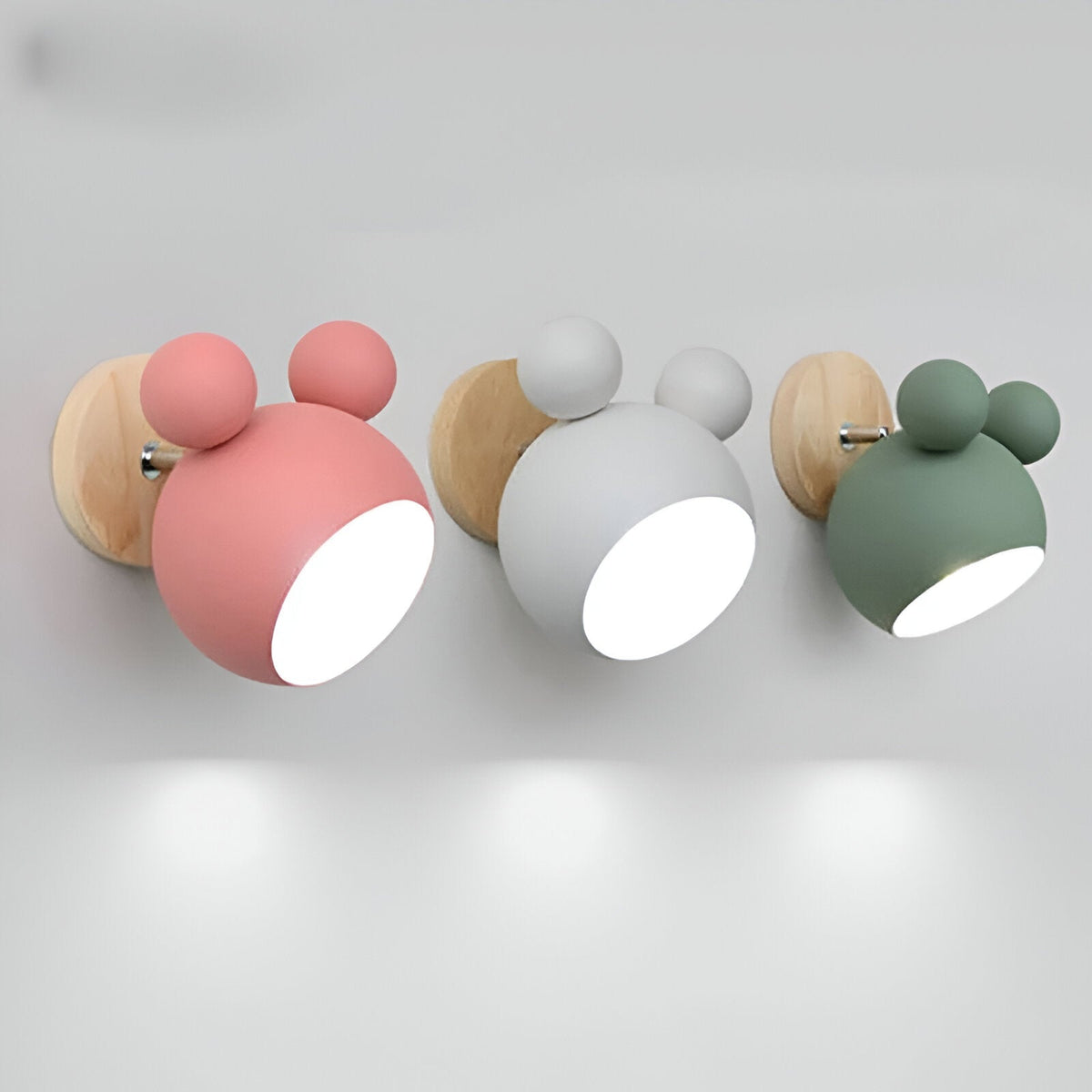 Pipkin Wall Lamp | Playful Modern Aluminium and Wood Sconce With A Pivoting LED Light Head