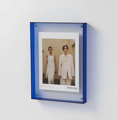 Acrylic Photo Frame | Modern Minimalist Colour Block Picture Display For Desks and Shelves