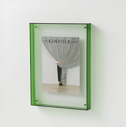 Acrylic Photo Frame | Modern Minimalist Colour Block Picture Display For Desks and Shelves
