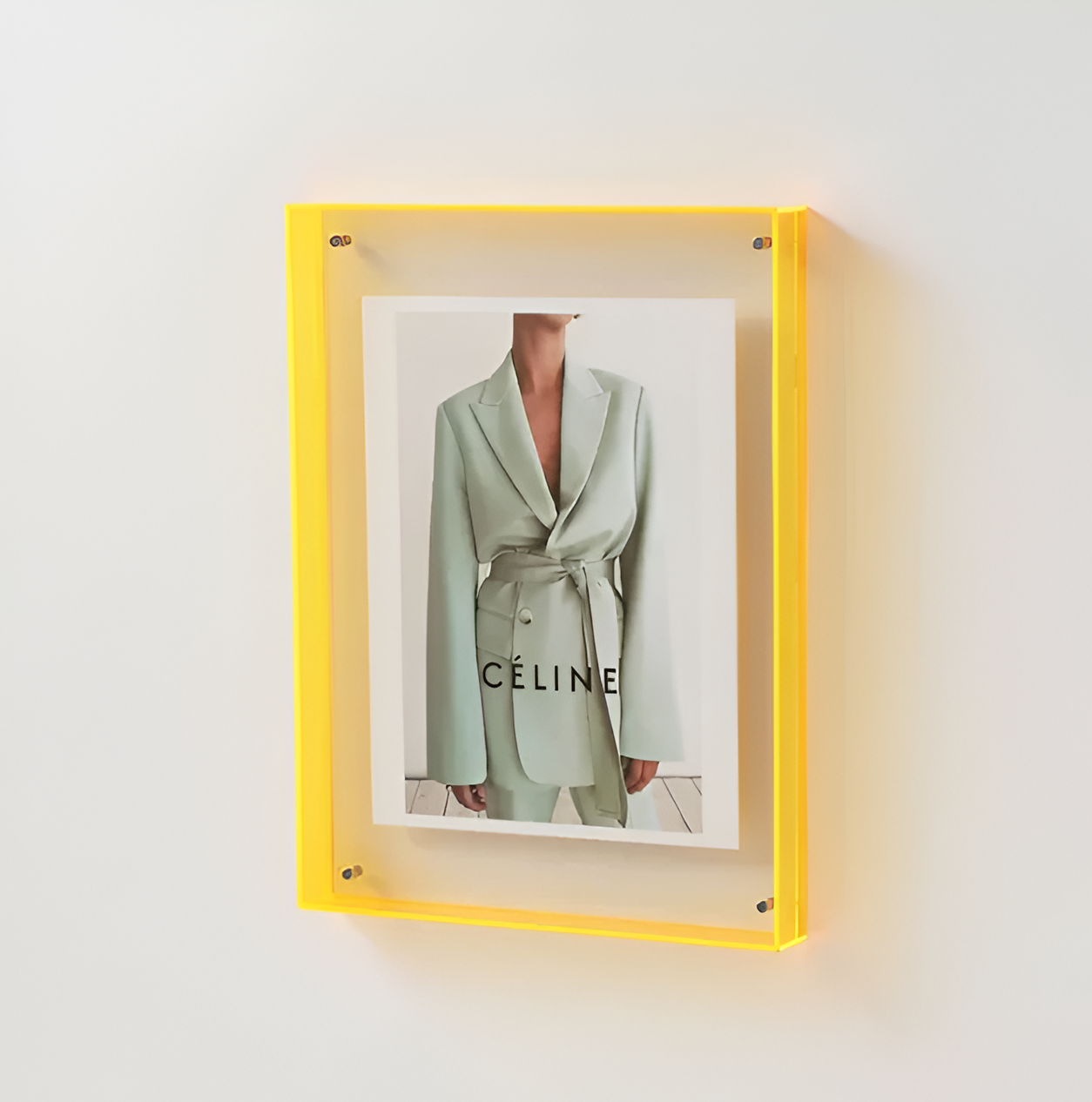 Acrylic Photo Frame | Modern Minimalist Colour Block Picture Display For Desks and Shelves