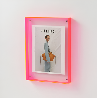 Acrylic Photo Frame | Modern Minimalist Colour Block Picture Display For Desks and Shelves