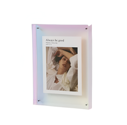Acrylic Photo Frame | Modern Minimalist Colour Block Picture Display For Desks and Shelves
