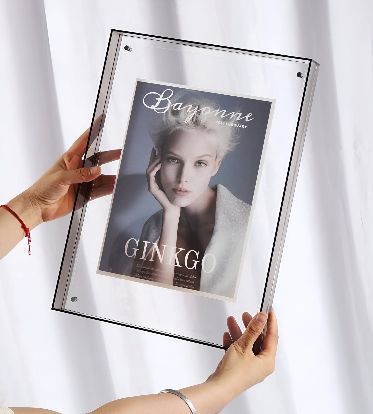 Acrylic Photo Frame | Modern Minimalist Colour Block Picture Display For Desks and Shelves