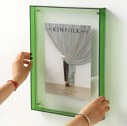 Acrylic Photo Frame | Modern Minimalist Colour Block Picture Display For Desks and Shelves