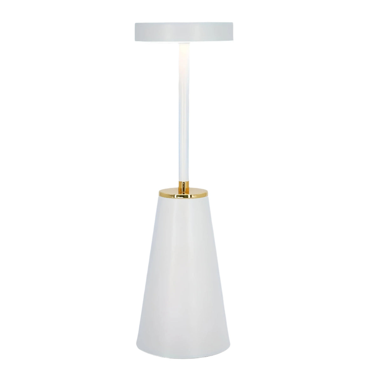 Slendra Lamp | Wireless Rechargeable Touch Table Lamp In A Matte Black or White Metal Finish