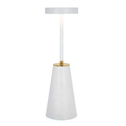 Slendra Lamp | Wireless Rechargeable Touch Table Lamp In A Matte Black or White Metal Finish
