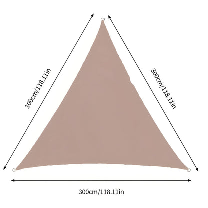Shadewing Triangle Shade Sail | Waterproof UV Protection Canopy For Gardens, Decks and Patios