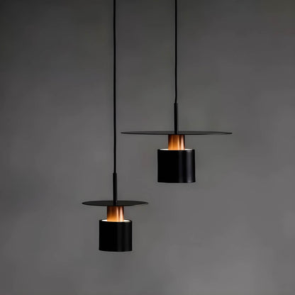 Modern Minimalist Pendant Light | Ceiling Lamp In Black or White, In 20 or 30 Centimetre Sizes