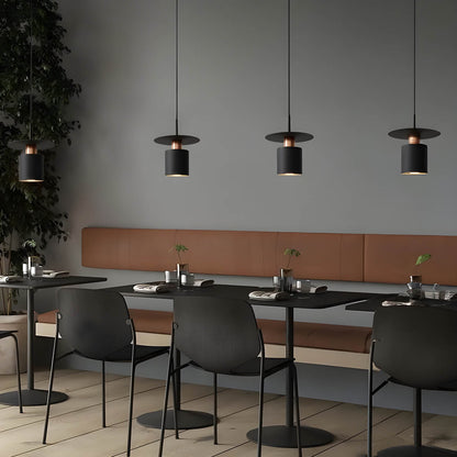 Modern Minimalist Pendant Light | Ceiling Lamp In Black or White, In 20 or 30 Centimetre Sizes