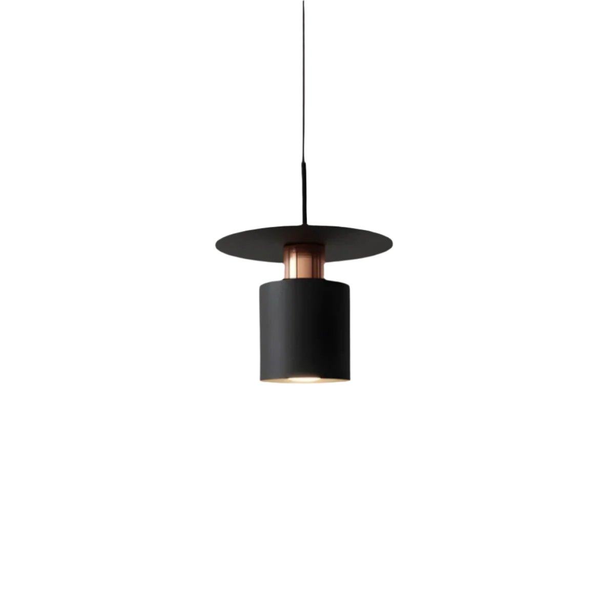Modern Minimalist Pendant Light | Ceiling Lamp In Black or White, In 20 or 30 Centimetre Sizes