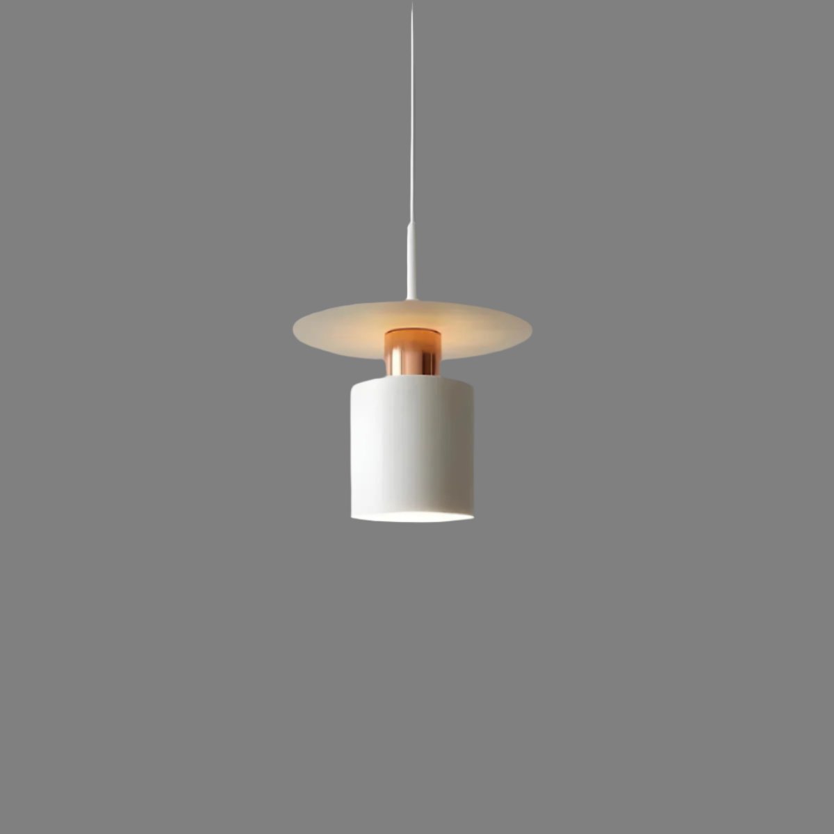 Modern Minimalist Pendant Light | Ceiling Lamp In Black or White, In 20 or 30 Centimetre Sizes
