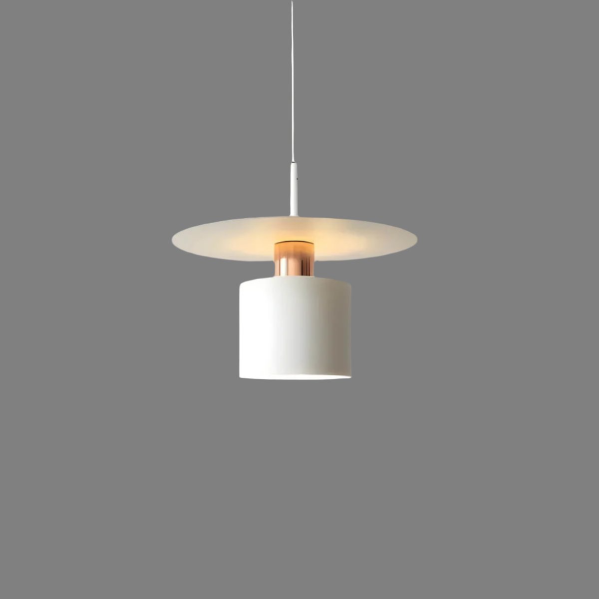Modern Minimalist Pendant Light | Ceiling Lamp In Black or White, In 20 or 30 Centimetre Sizes