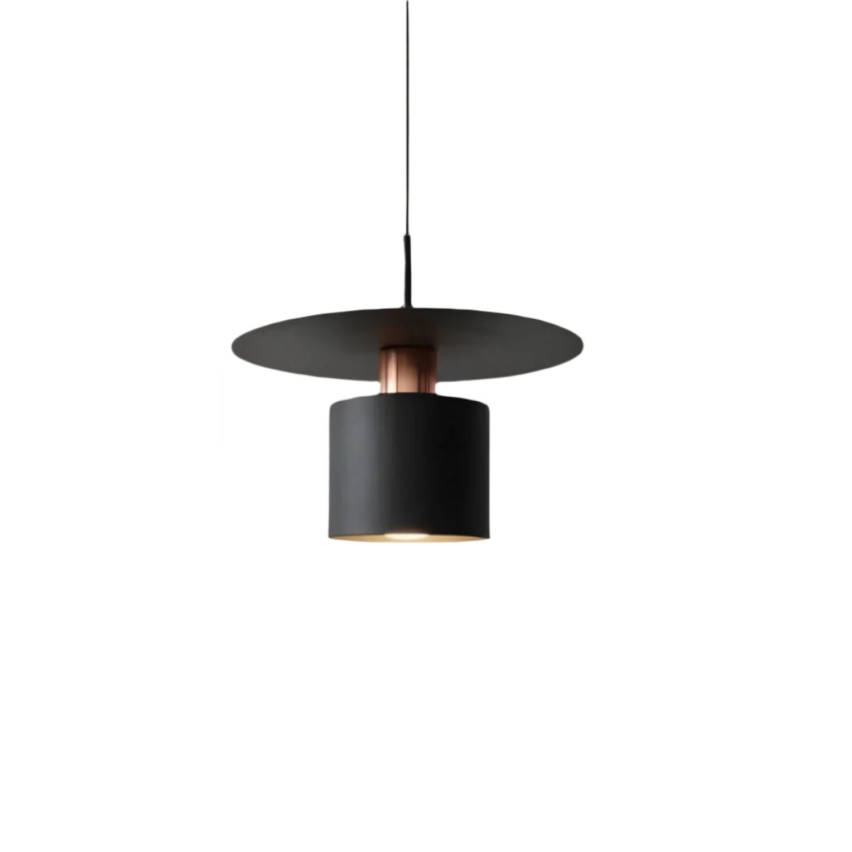 Modern Minimalist Pendant Light | Ceiling Lamp In Black or White, In 20 or 30 Centimetre Sizes
