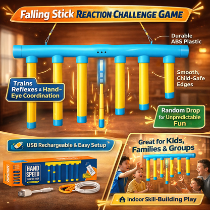 Kids Reaction Trainer Game | Falling Stick Reflex Challenge For Hand Eye Coordination Practice
