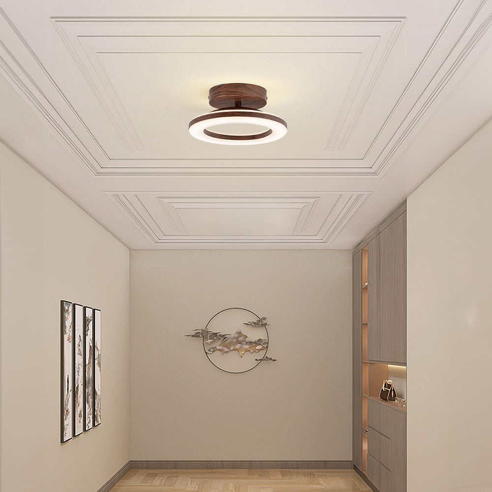 Acrylic Round LED Ceiling Light | Modern Hallway and Entrance Ceiling Fixture In Two Sizes