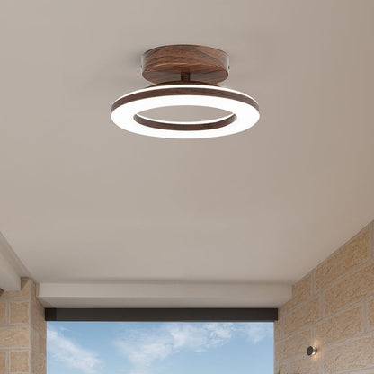 Acrylic Round LED Ceiling Light | Modern Hallway and Entrance Ceiling Fixture In Two Sizes