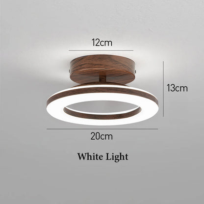 Acrylic Round LED Ceiling Light | Modern Hallway and Entrance Ceiling Fixture In Two Sizes
