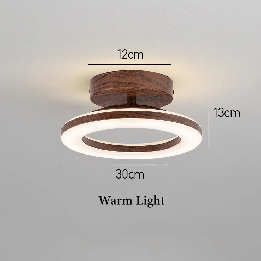 Acrylic Round LED Ceiling Light | Modern Hallway and Entrance Ceiling Fixture In Two Sizes