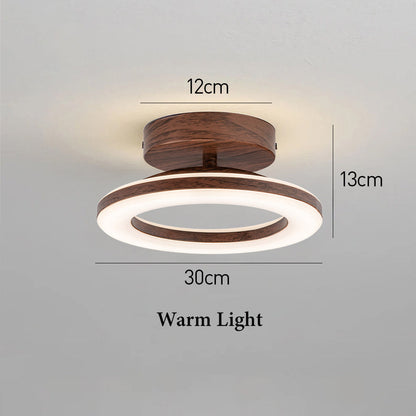 Acrylic Round LED Ceiling Light | Modern Hallway and Entrance Ceiling Fixture In Two Sizes