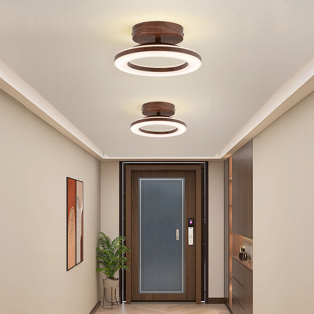 Acrylic Round LED Ceiling Light | Modern Hallway and Entrance Ceiling Fixture In Two Sizes