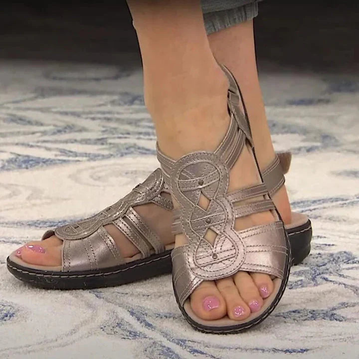 Lotus Adjustable Multi-Strap Flat Sandals