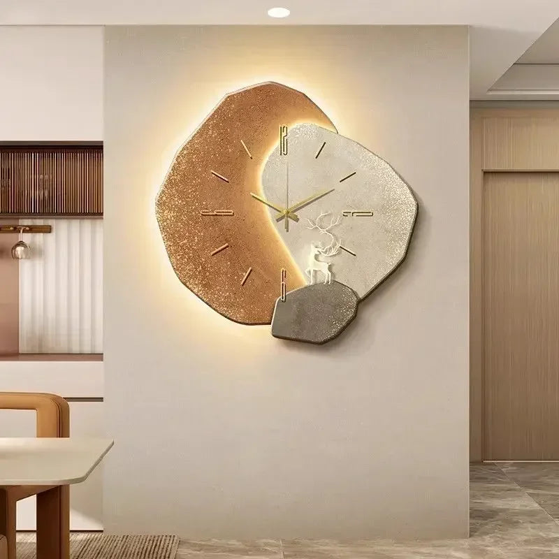 Glowdial Large Modern Wall Clock | Silent Quartz Movement With An LED Backlit Night Clock Face