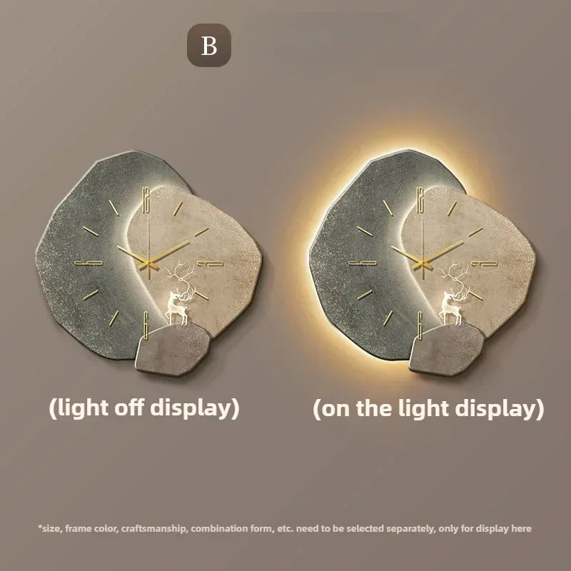 Glowdial Large Modern Wall Clock | Silent Quartz Movement With An LED Backlit Night Clock Face
