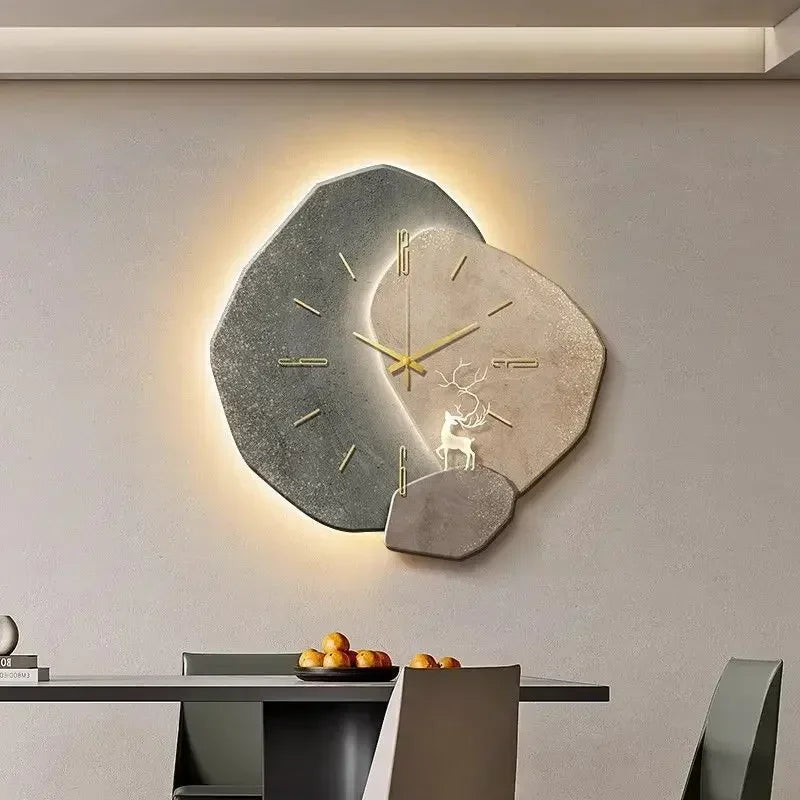 Glowdial Large Modern Wall Clock | Silent Quartz Movement With An LED Backlit Night Clock Face