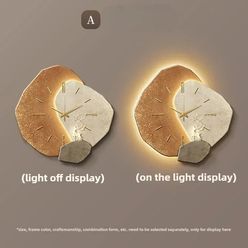 Glowdial Large Modern Wall Clock | Silent Quartz Movement With An LED Backlit Night Clock Face
