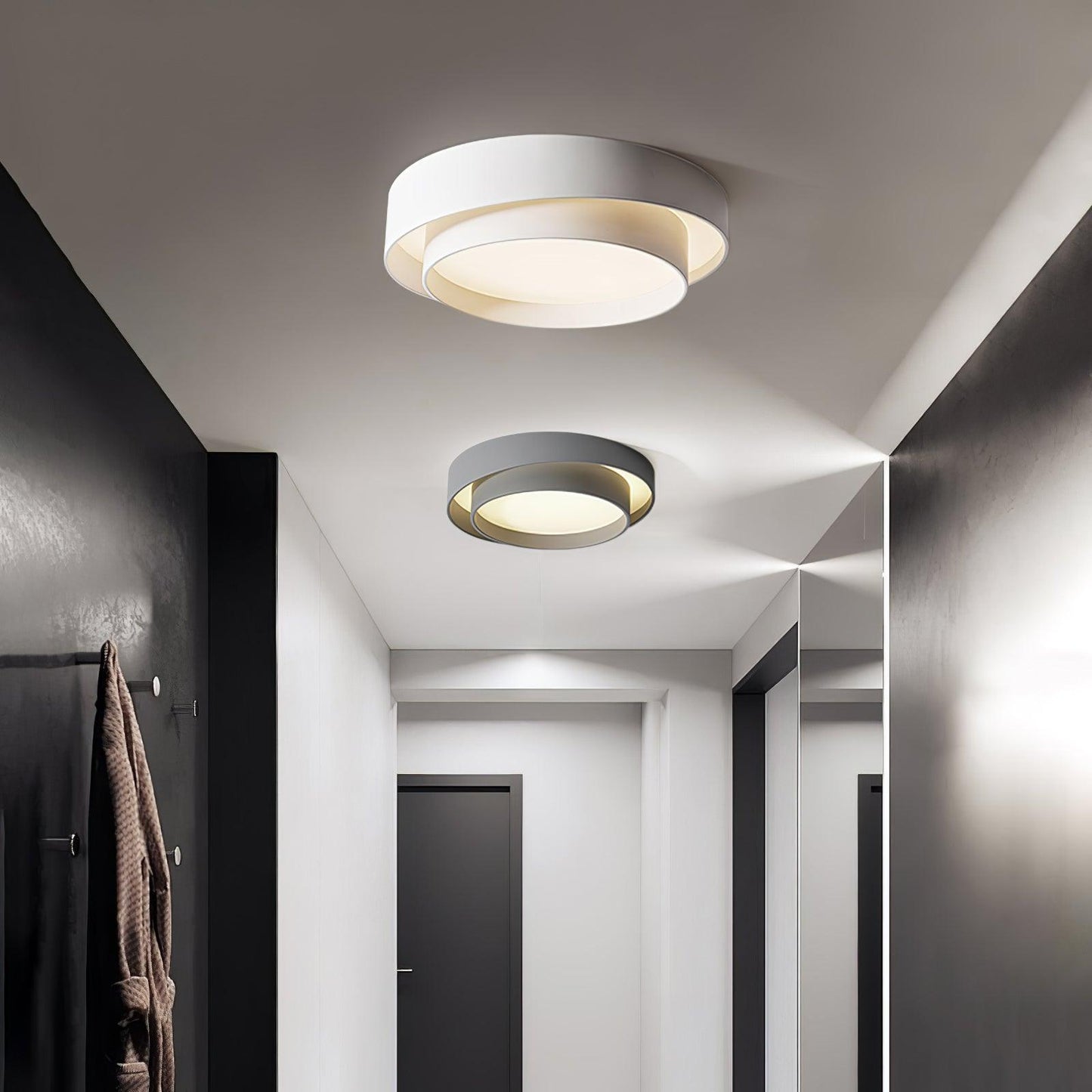 Lumenara Modern LED Ceiling Light | Elegant Flush Mount In Three Diameters and Three Finishes