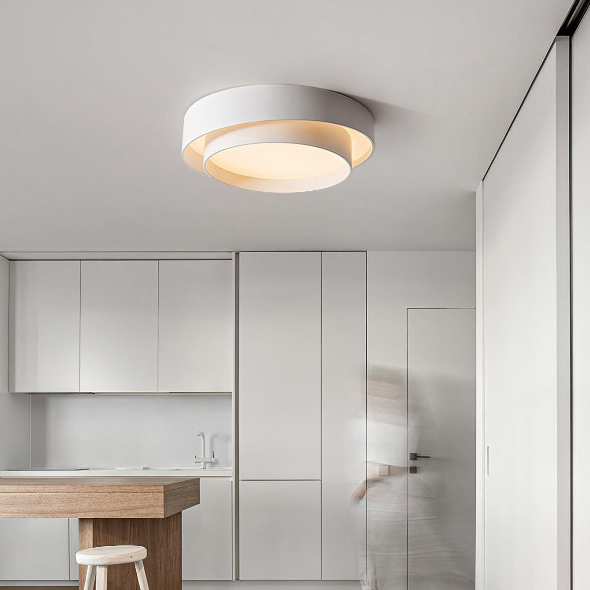 Lumenara Modern LED Ceiling Light | Elegant Flush Mount In Three Diameters and Three Finishes