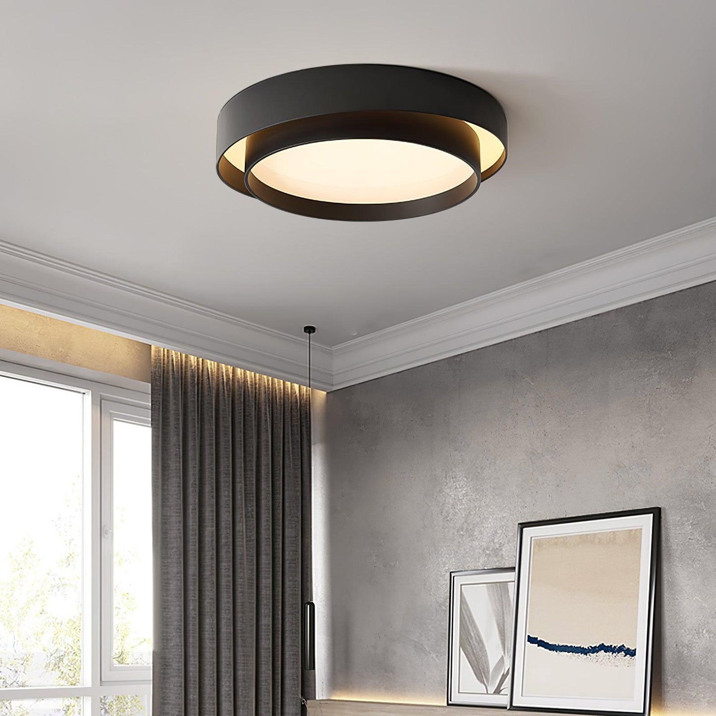 Lumenara Modern LED Ceiling Light | Elegant Flush Mount In Three Diameters and Three Finishes