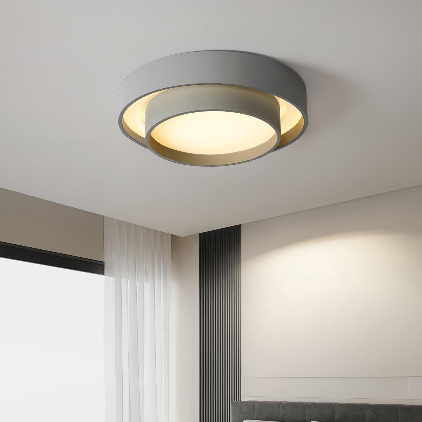 Lumenara Modern LED Ceiling Light | Elegant Flush Mount In Three Diameters and Three Finishes