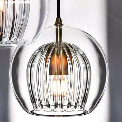 Modern Glass Pendant Light | Elegant Ambient Ceiling Lamp For Dining and Living Room Spaces