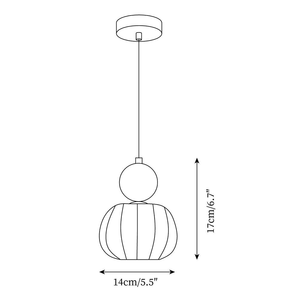 Ondura Pendant Lamp | Organic Round Acrylic Ceiling Light For Kitchens, Islands and Bedrooms