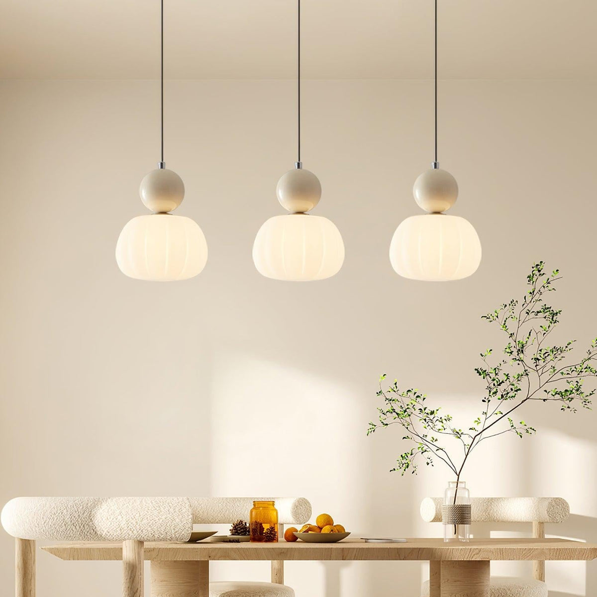 Ondura Pendant Lamp | Organic Round Acrylic Ceiling Light For Kitchens, Islands and Bedrooms