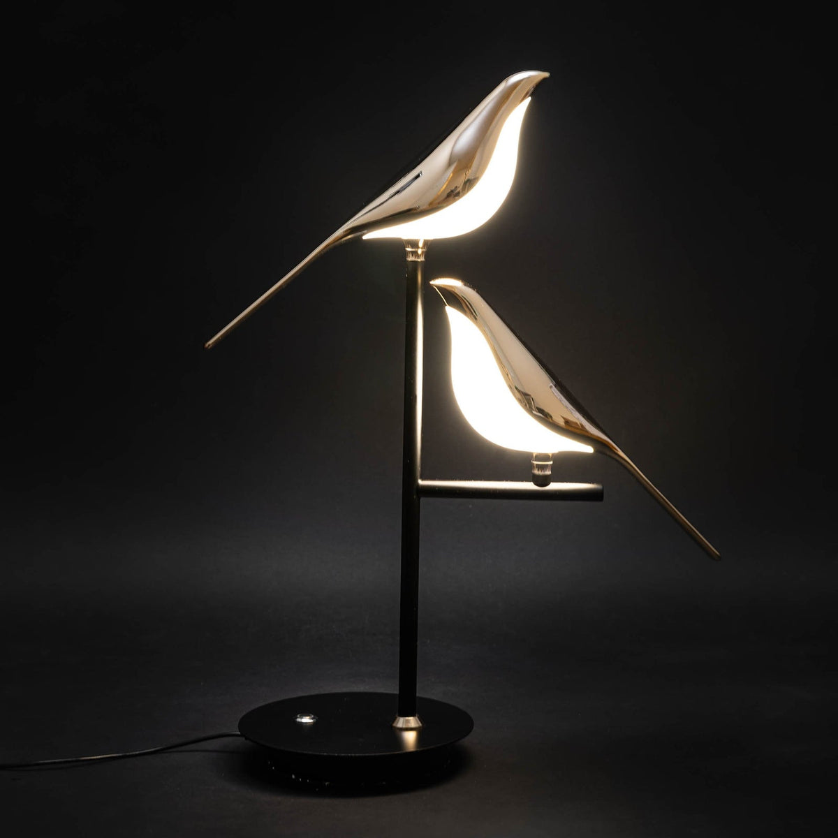 Golden Birdlight Wall Lamp | Modern Nordic LED Sconce With A Perched Bird Detail For Halls
