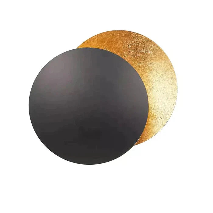 Eclipsa Wall Light | Modern Overlapping Disc Wall Sconce In Five Bold Metallic Disc Finishes