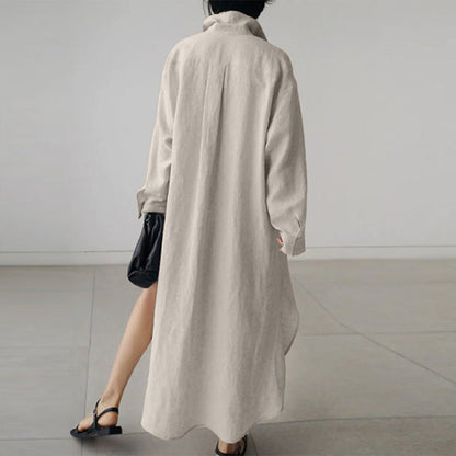 Oversized Cotton Shirt Dress