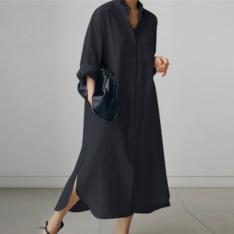Oversized Cotton Shirt Dress