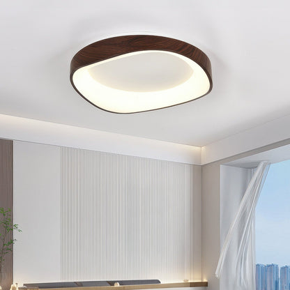 Nordic Artistic Wood Grain Ceiling Light | IP54 Rated LED In Four Finishes and Two Room Sizes